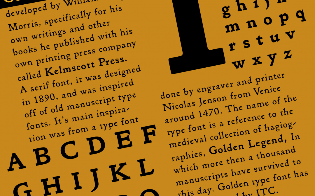 Type Poster: Golden Type