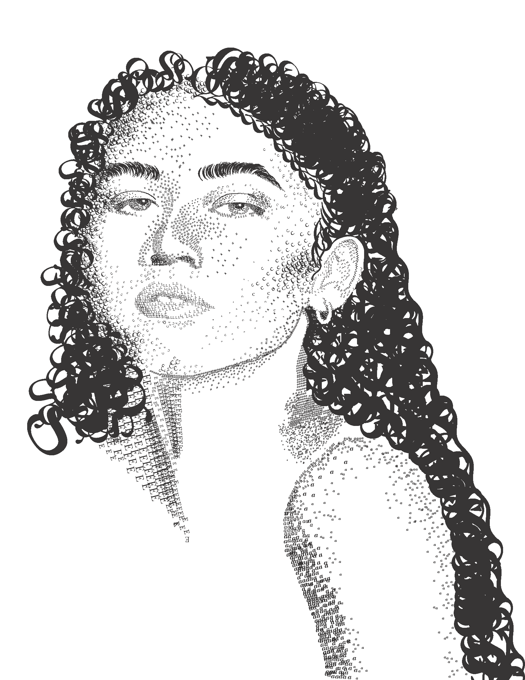 zendaya type portrait