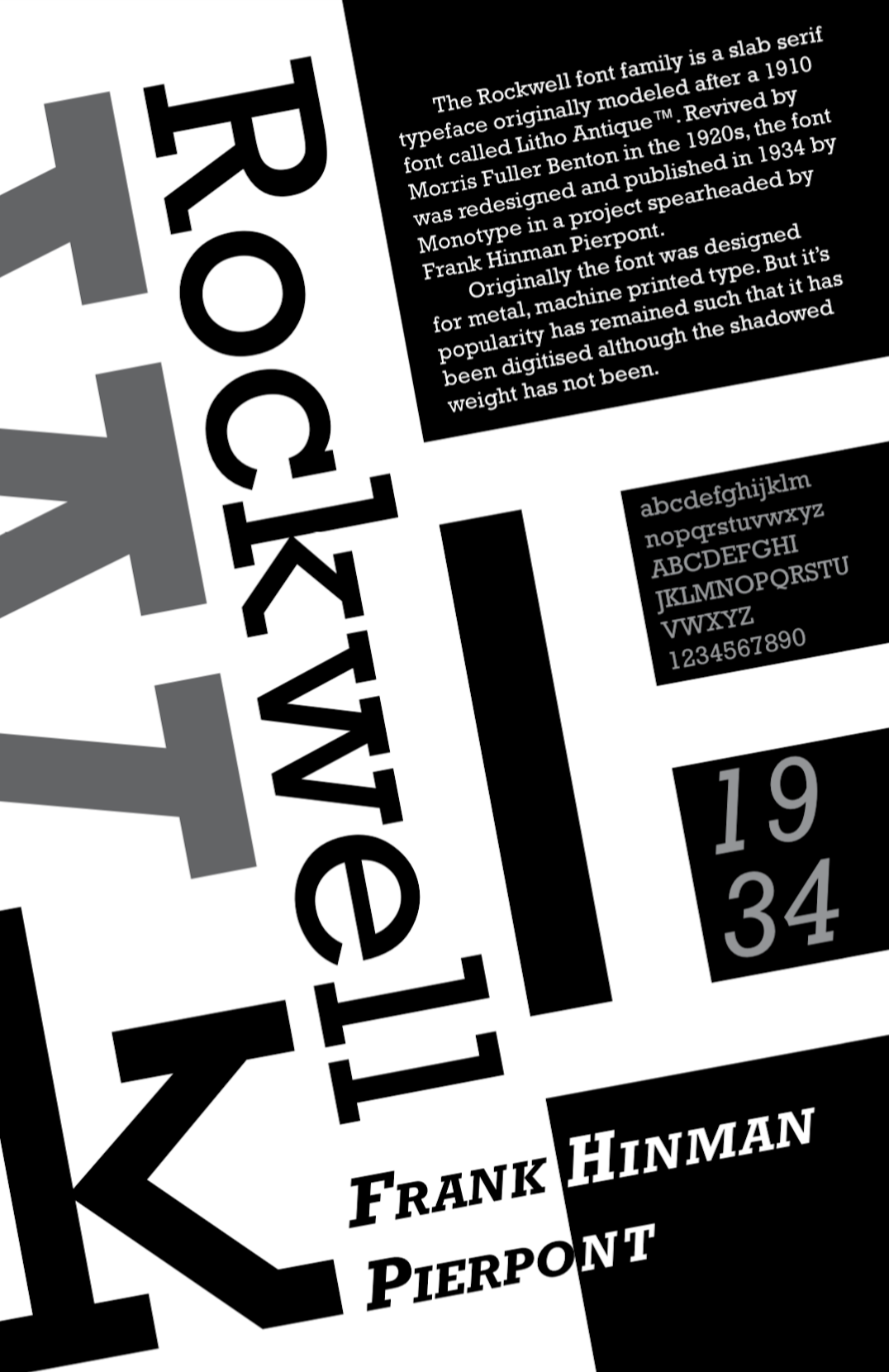 rockwell typeface poster