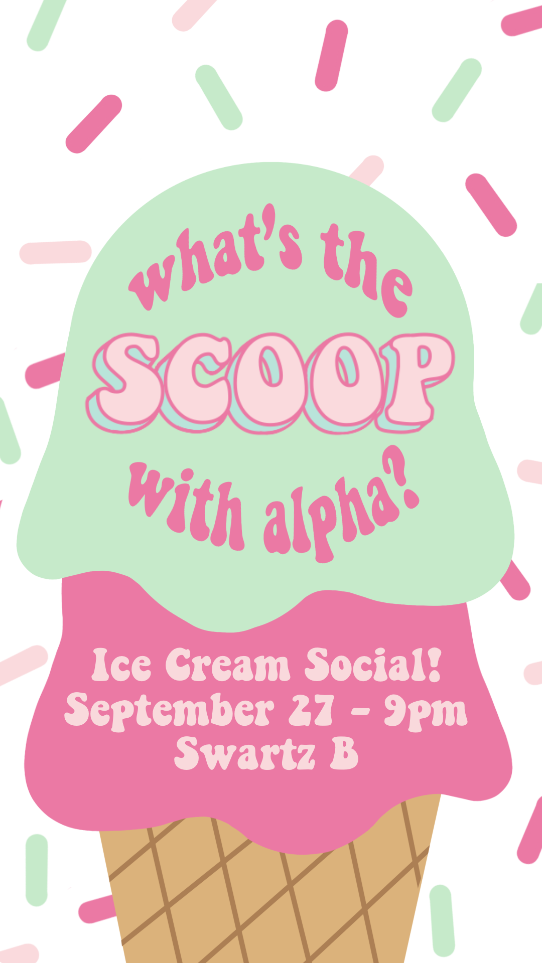 ice cream social poster