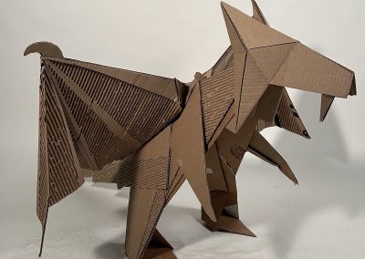 Origami Dragon Sculpture