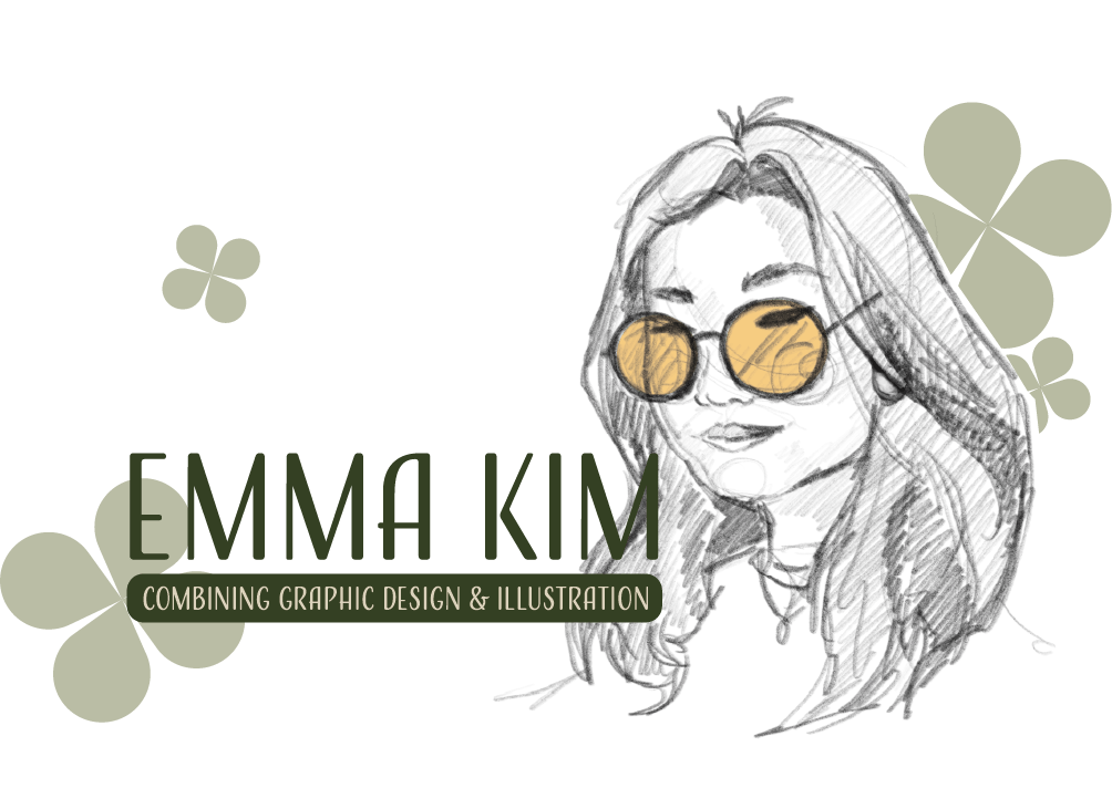 Emma Kim Combining Graphic Design and illustration