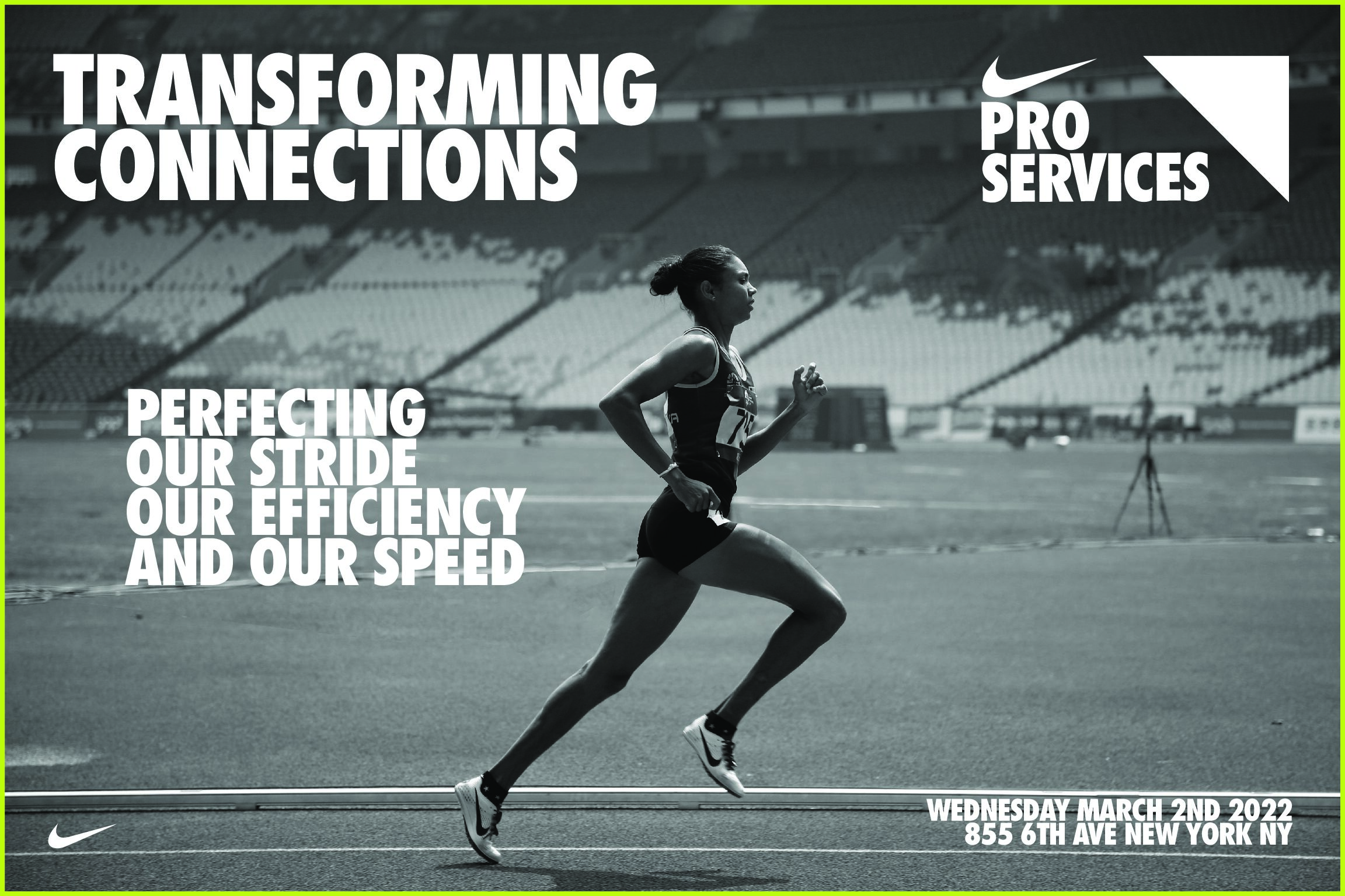 NIKE PRO SERVICES TRANSFORMING CONNECTIONS POSTER